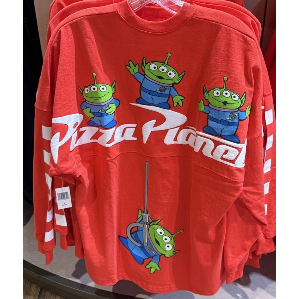 2026‎ Disney Parks Pizza Planet Spirit Jersey XLarge Aliens Toy Story Red NEW